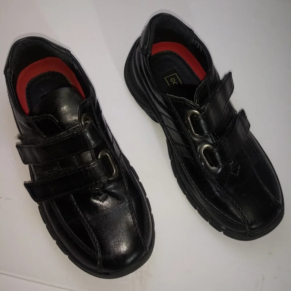 Good fellas boys black double Velcro strap…